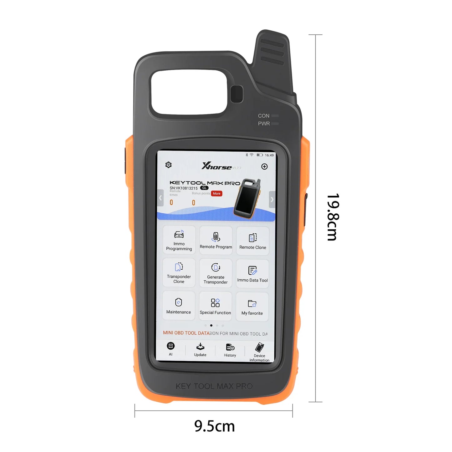 Xhorse VVDI Key Tool Max Pro with MINI OBD Tool Function Work with DOLPHIN XP-005, XP005L, Condor MINI Plus, MINI Plus II