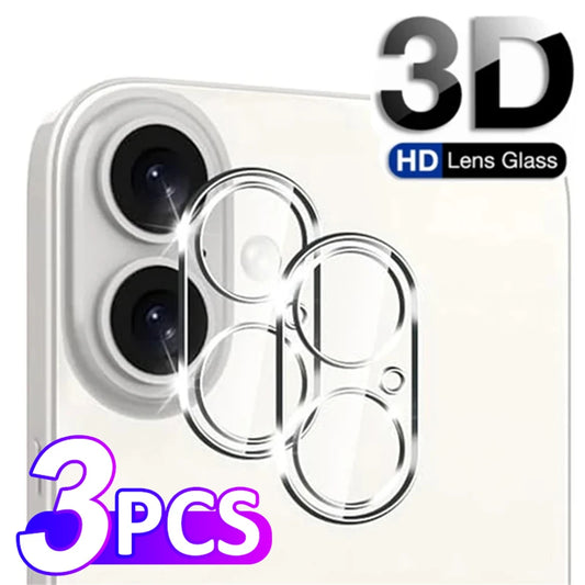3PCS Camera Lens Protector for iPhone 16 15 14 13 Pro Max 14 15 plus Back Lens Tempered Glass for iphone 15pro lens Cap CoverDYM