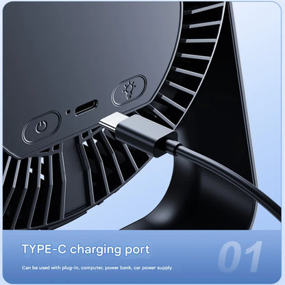  Portable Electric Fan 3600mAh Wireless Air Circulator Fan Cordless Desktop Wall Ceiling Air Cooling Cooler Quiet Ventilator