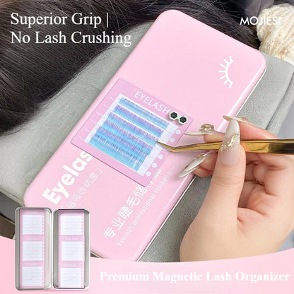 Women Magnetic Storage Box for Eyelash, False Eyelash Extension Storage Tool, Magnetic Eyelash Strips, Magnetic Headband