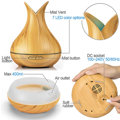 Tuya WiFi Smart Humidifier Essential Oil Diffuser Aromatherapy Ultrasonic Air Humidifiers Aroma Diffuser Work With Google Home