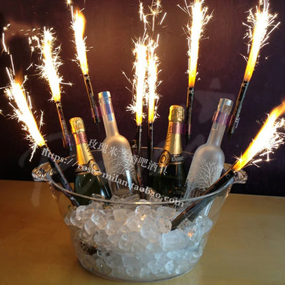 Non-LED Boat Style Ice Bucket for Beer KTV Yuanbao Cocktail Cooler Bar Mixed Drink Basin Iced Wine Tub Container