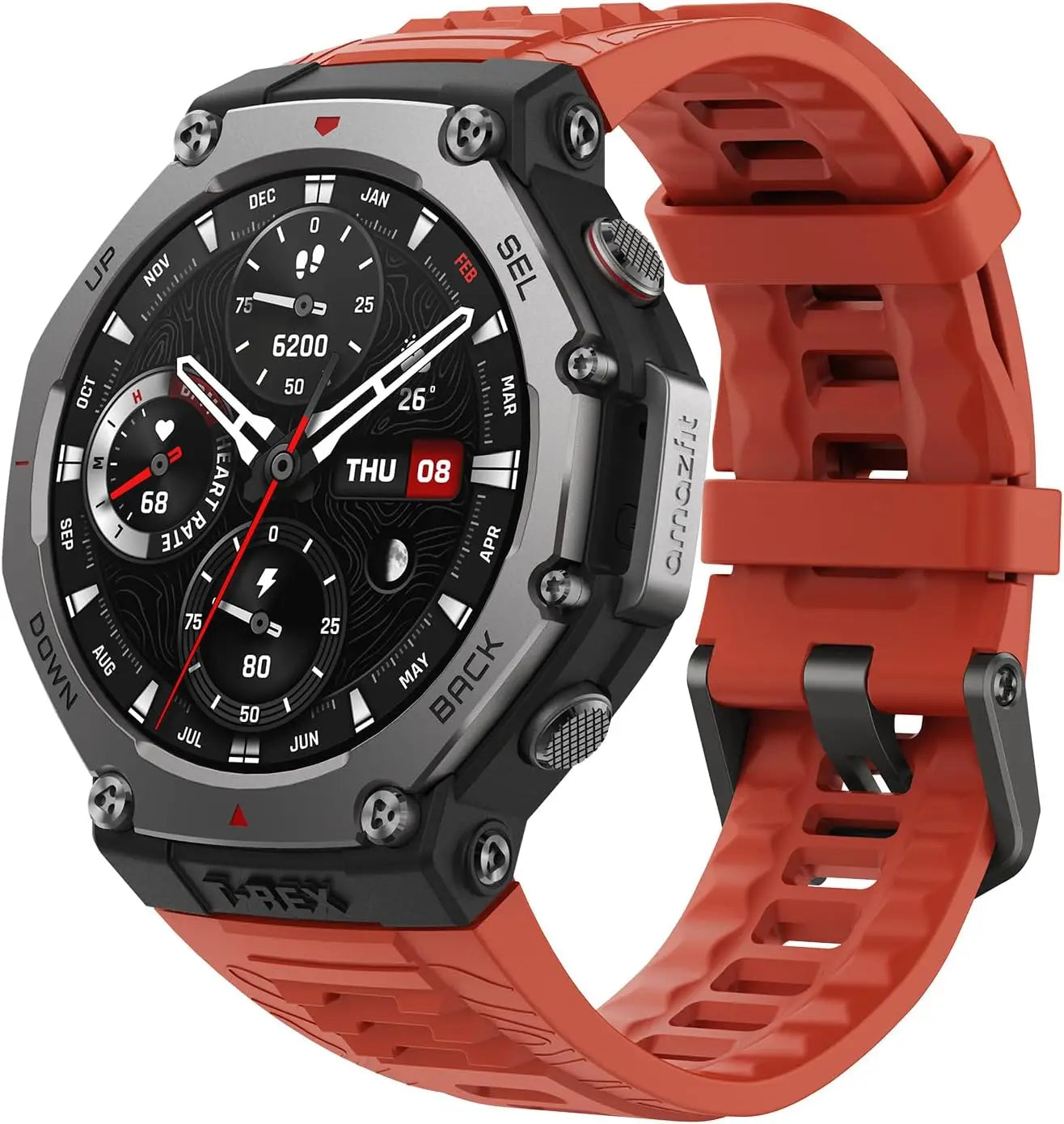 Amazfit T-Rex 3 Rugged/Military 48mm Smart Watch, GPS (with Privacy), Offline Maps, Long Battery Life, 328 Feet Re