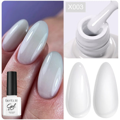LILYCUTE 7ml Brown Red Purple Nail Gel Polish Coffee Color Series Semi Permanent UV Gel Soak off Nail Gel Varnishes For Nail Art