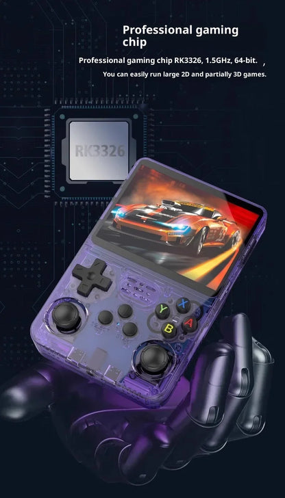 New Retro R36S Handheld Video Game Console 3.5 Inch IPS Screen 64GB Preloaded Games Portable Pocket Player with Linux System