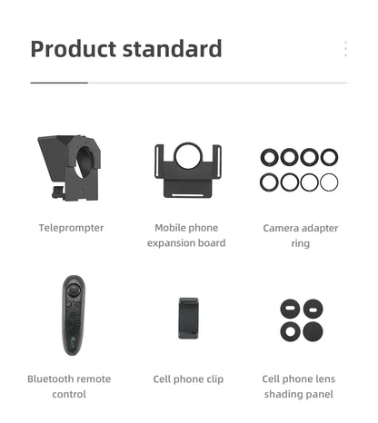 Ambitful Phone and DSLR Recording Mini Teleprompter Portable Inscriber Mobile Teleprompter Artifact Video With Remote Control
