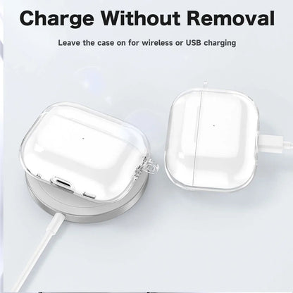 Clear Soft TPU Earphone Cover with Lanyard Strap For Airpods Pro 3 2nd Generation Air Pods 4 2024 Gen Case Accessories