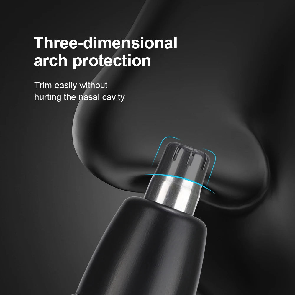 Electric Nose Hair Clipper Rechargeable Automatic Shaving Nose Trimmer Unisex Professional Washable Painless Nose Hair Trimmer