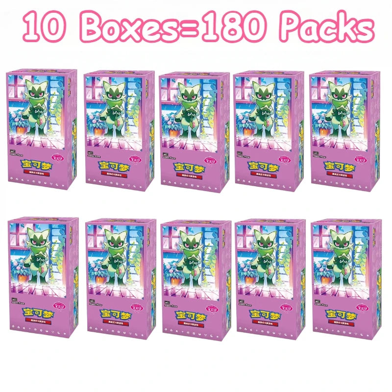100%Original Pokemon Gem Pack Vol1 2 3 4 5 Cards Anime Pokemon PTCG Trading Gem Bag Cards Collected Toy Social Birthday Gift