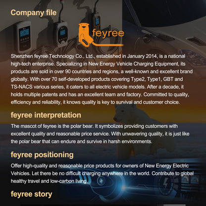 feyree EV Charger Portable 3.5kW TS-NACS Charger Plug 1.8" LCD Screen with Set Delay Schedule Charging Station for Tesla Cars