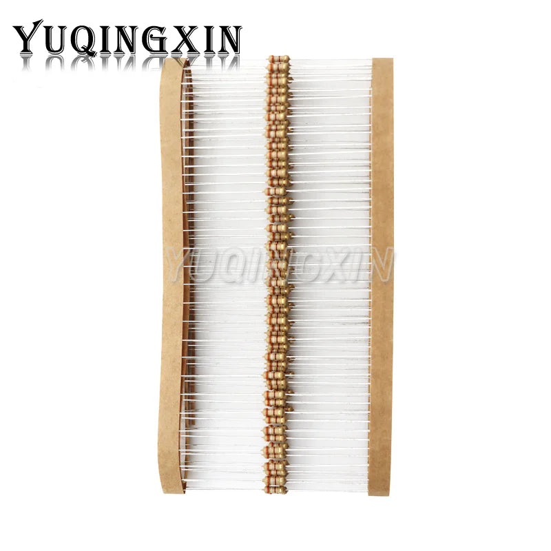 100PCS 1/4W Carbon Film Resistor 5% 0.25W 0R-22M 0 10 100 120 150 220 270 330 470 1K 2.2K 4.7K 10K 100K 470K 1M 10M 20M ohms