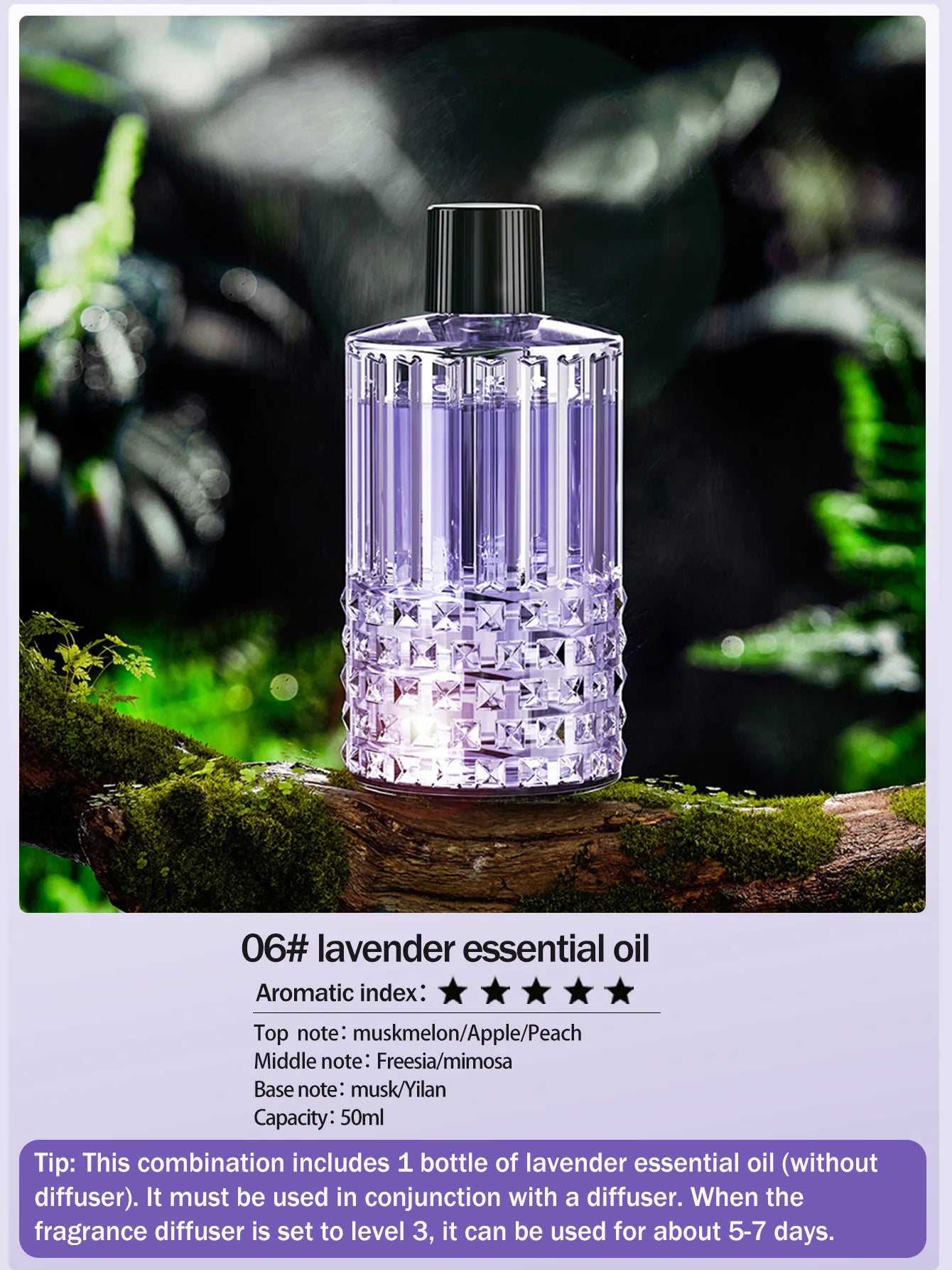Multifunctional rechargeable portable essential oil diffuser Multiple aroma aromatherapy essential oils can be used in home cars