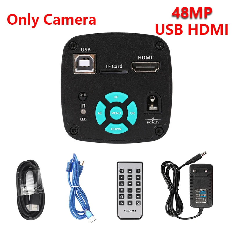 1080P 4K Digital Microscope Full HD Industrial Microscope C-Mount DigitalCamera PCB Welding Mobile Phone Repair Stand Microscope