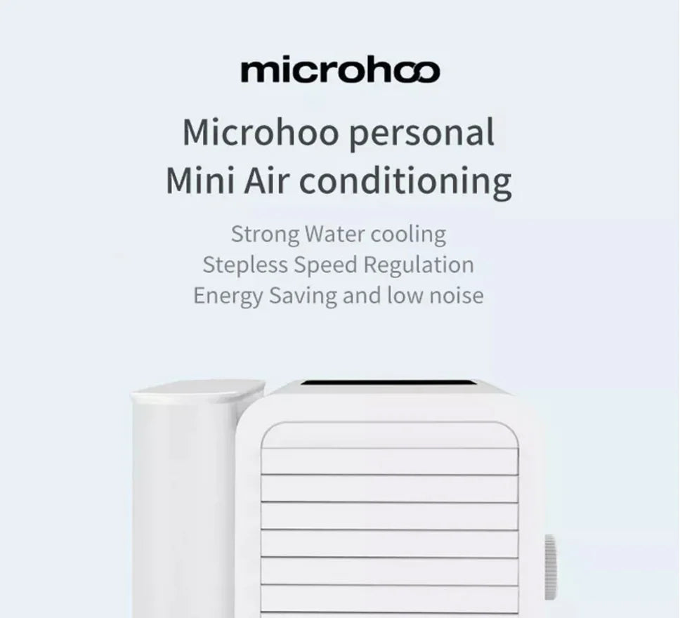 Portable Microhoo Mini Air Conditioner 1000ML Fan Cooler Aromatherapy Essential Oil Diffuser Fast Cooling Humidifier Household