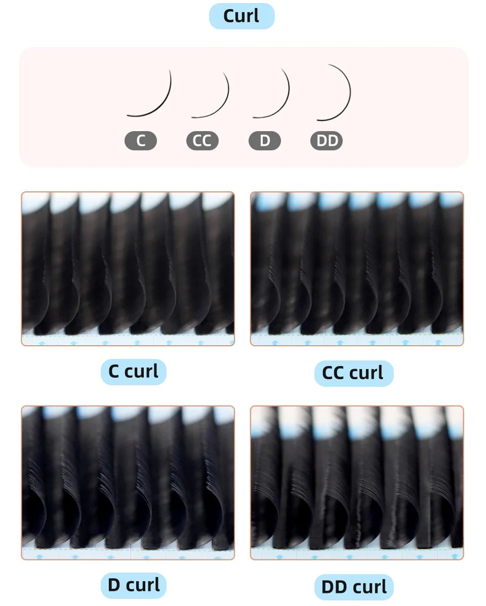 AGUUD Matte Black Individual Eyelash Extension Professional Volume Korean PBT Cashmere Lash Extension Tray Classic Lashes Cilios