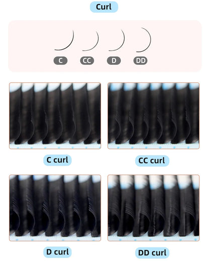 AGUUD Matte Black Individual Eyelash Extension Professional Volume Korean PBT Cashmere Lash Extension Tray Classic Lashes Cilios
