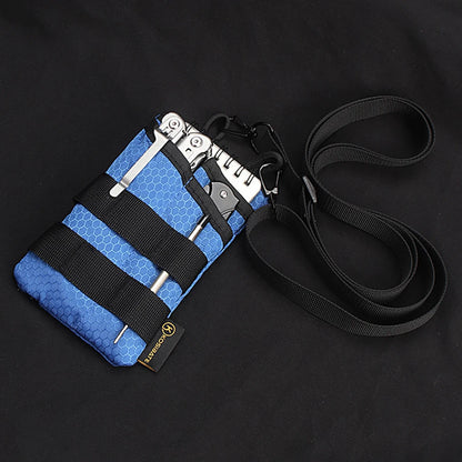 Foldable Small Tool Storage EDC Pouch Lightweight Wear Resistant Organizer for Camping Hiking Sports Portable Credit Card Wallet