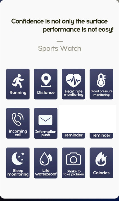 Smart Watch For Men Women Wristwatch Bluetooth Connect Phone Music Player Fitness Sport Bracelet Health Monitor Digital Watches