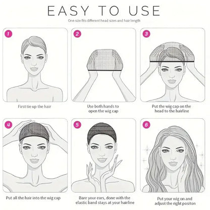 16pcs/8Pack Unisex Elastic Hair Net Set Comfortable Breathable Polyamide Nylon Hair Caps for All Hair Types And Lengths