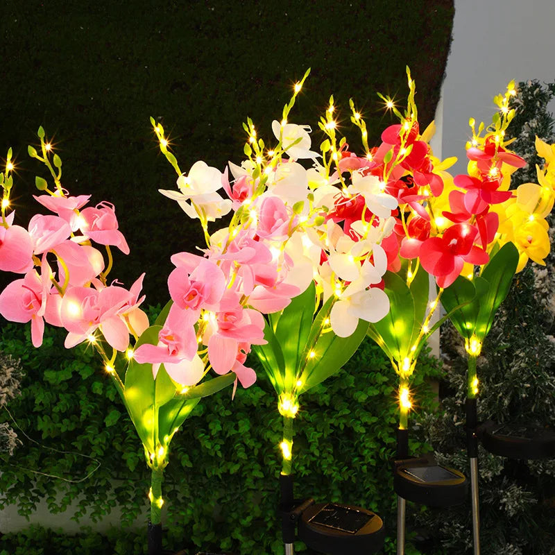 1pc solar butterfly flower lamp, solar garden lamp suitable for outdoor, courtyard, path decoration lighting, Mother's Day gift