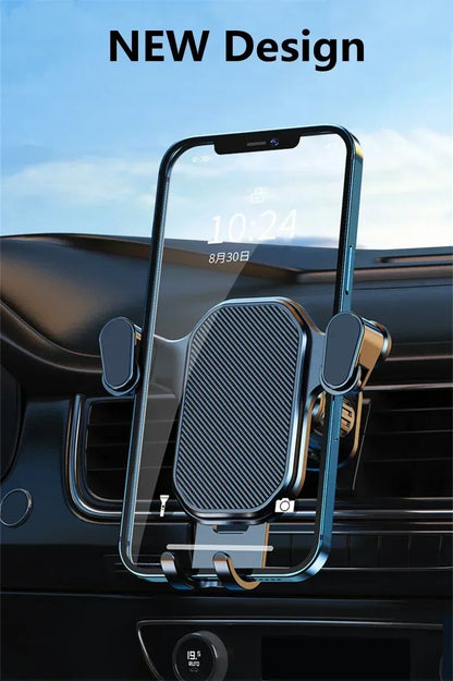 Car Air Outlet Clip Stand Car Phone Holder Smartphone Mount Gravity No Magnetic Support in Car For iPhone Xiaomi Samsung Huawei