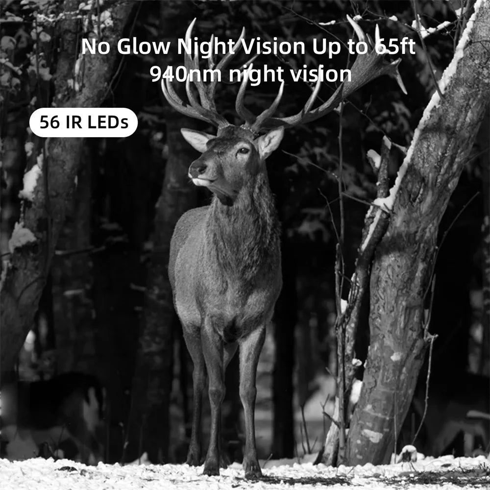 4G HD Live Video Lithium Battery Cellular Trail Camera 50MP 4K Wireless Game App Cloud Service Waterproof IP66 Wildlife Monitori