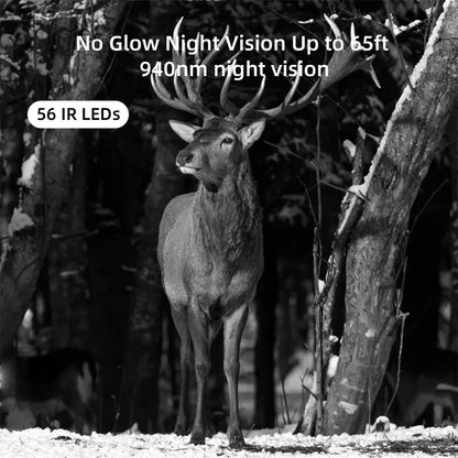 4G HD Live Video Lithium Battery Cellular Trail Camera 50MP 4K Wireless Game App Cloud Service Waterproof IP66 Wildlife Monitori