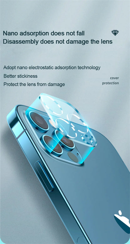 3pcs HD Camera Lens Protection Glass Film For iPhone 16 14 15 Pro Max Plus Full Cover Lens Protector For 13 11 12 PRO Mini
