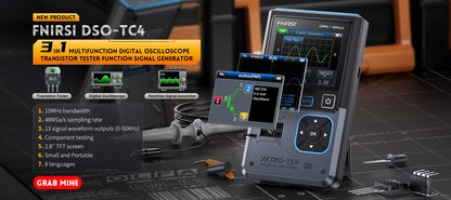 FNIRSI LCR-P1 transistor, capacitor, diode, and resistor tester