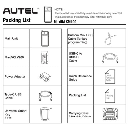 Autel KM100 KM100X KM100E Universal Smart Fob Programmer Key Programmer V200 Universal Key Generator Free Update Lifetime