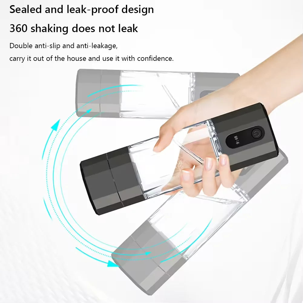 High Quality 6000-8000PPB Hydrogen Rich Water Bottle Cup Portable USB Powered Hydrogen Water Generator for Household Use