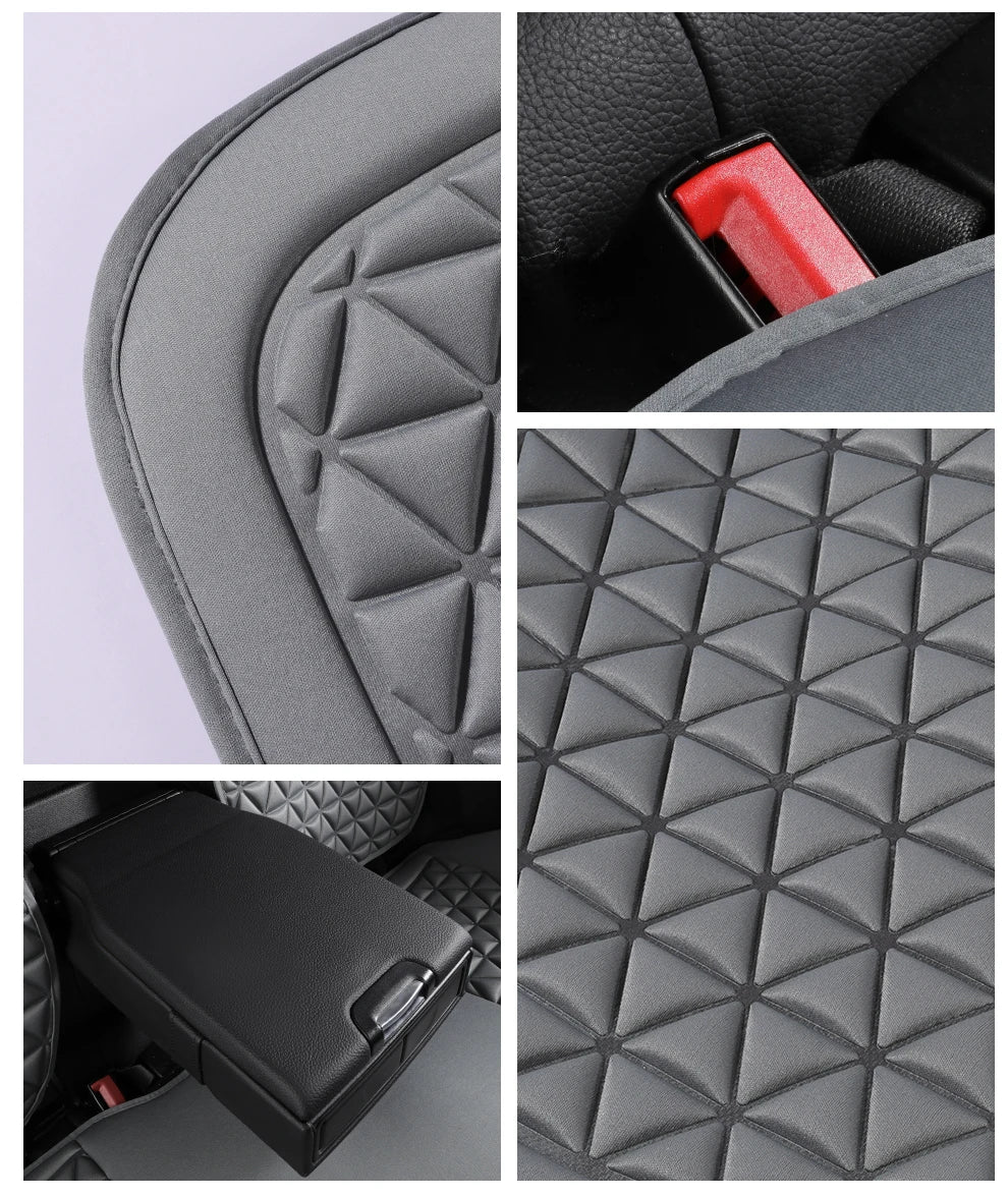 3D Suspended  Car Seat Cushion with Embossed Pattern,Separate Bottom Seat Cushion and Back Cushion Fit for Most Cars