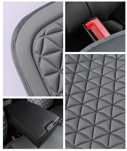 3D Suspended  Car Seat Cushion with Embossed Pattern,Separate Bottom Seat Cushion and Back Cushion Fit for Most Cars