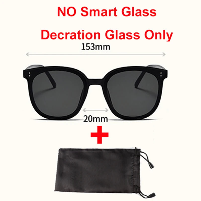 2025 Photosensitive Color Change Smart Glasses Bluetooth Voice Calls Control Music UV Polarized Sunglasses Headphone Glasses Man