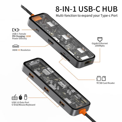 USB Type-C Hub with HDMI - Essential PC Accessories Docking Station Compatible with MacBook Pro Air  Mini and Laptops usb 3.0