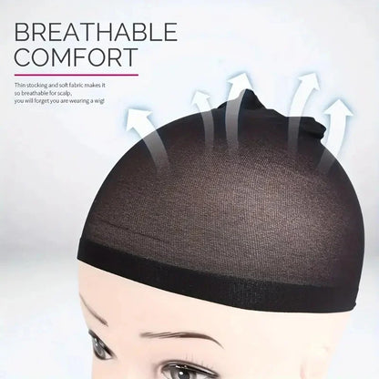 16pcs/8Pack Unisex Elastic Hair Net Set Comfortable Breathable Polyamide Nylon Hair Caps for All Hair Types And Lengths