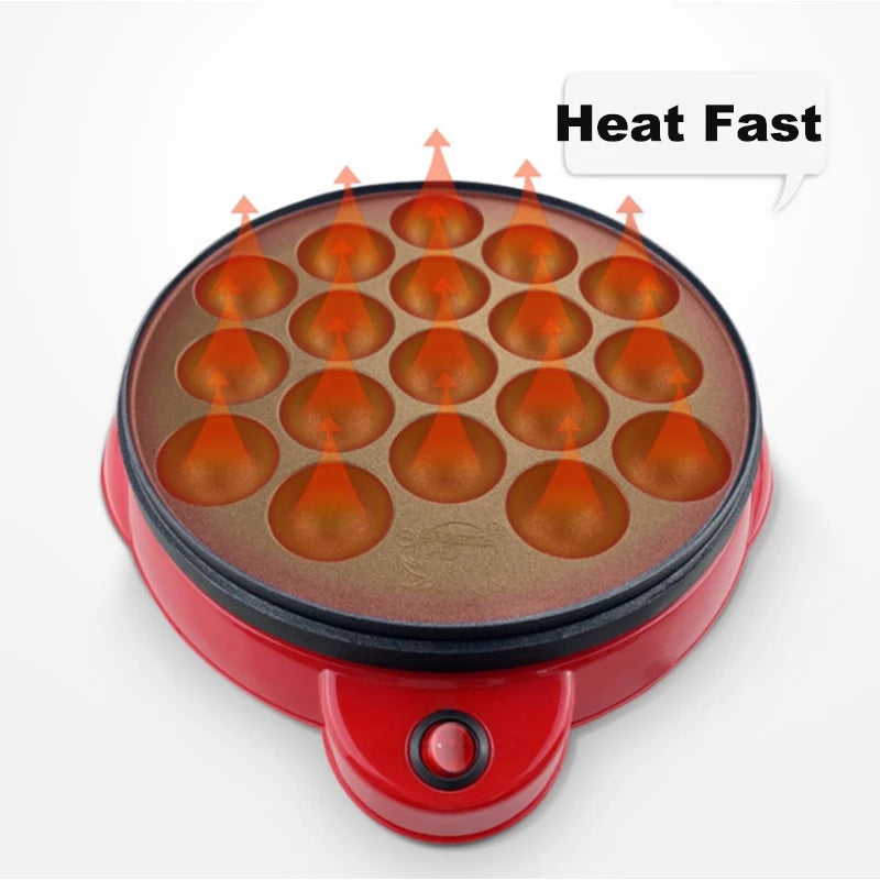 220V Chibi Maruko Baking Machine Household Electric Takoyaki Maker Octopus Balls Grill Pan Professional Cooking Tools cake maker
