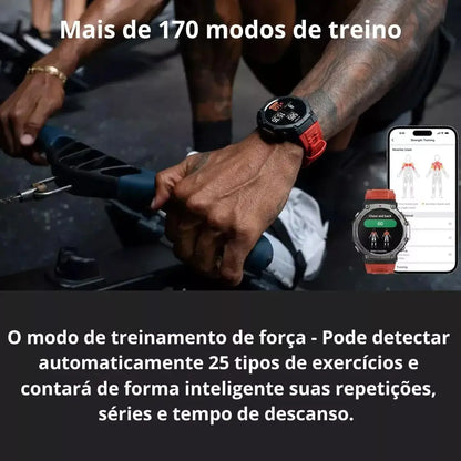 Amazfit T-Rex 3 Rugged/Military 48mm Smart Watch, GPS (with Privacy), Offline Maps, Long Battery Life, 328 Feet Re