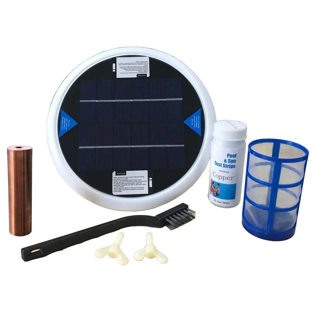 Solar Pool Purifier Ionizer Water Filter 85% Less Chlorine Prevent Algae Keeps Pool Clear Up To 15,000 Gal