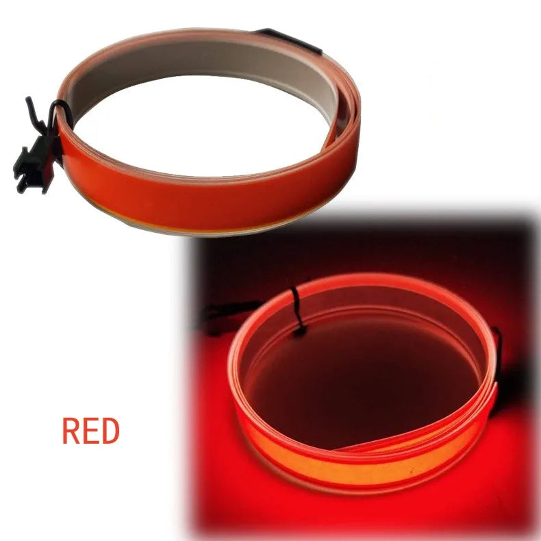 1M*1cm EL  LED Strip Light for DIY Flexible Neon Lights Glow Rope Party Decoration Tape Lamp USB 12V Battery Backlight Panel