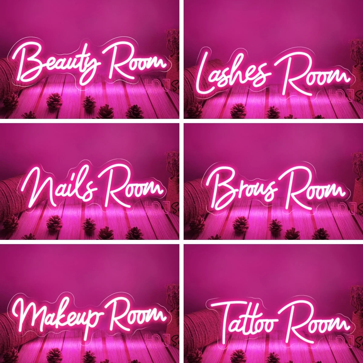 Nails Room Neon Lights Sign Beauty Room Decoration Makeup Neon Led Sign Lashes Room Hair Brows Tattoo Open Outdoor Neon Lamp