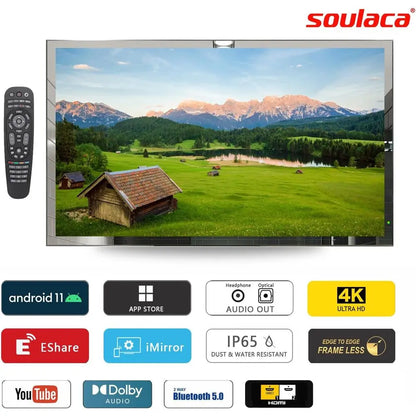 42 inches 4K Touchsn Smart Mirror Vanishing TV Waterproo IP65 Bathroom Teion Wii Android DTV ATSC Bluetooth Decoration Advertisi