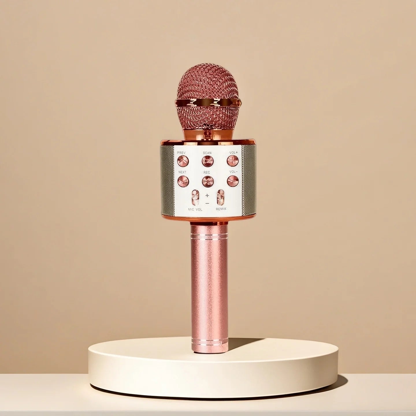 Karaoke Microphone for Kids & Adults  Bluetooth Singing Mic Echo Effect, Built-in Speaker Portable for Party Travel Gifts