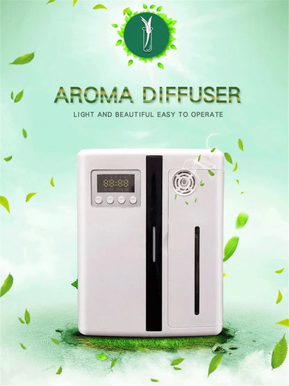 Smart Scent Machine Aroma Diffuser Wall Mounted Hotel 160ML Essential Oil Diffuser With Fan For Large Area Hotel Lobby Office