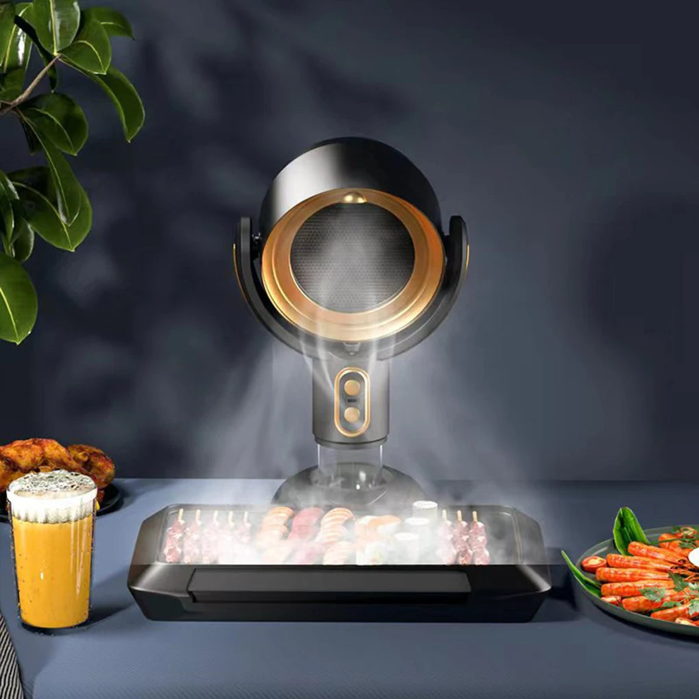 Portable Desktop Range Hood Cleaner Air Adjustable Ventilator Big Suction For Smoking Home Kitchen BBQ hot pot Smoking Machine