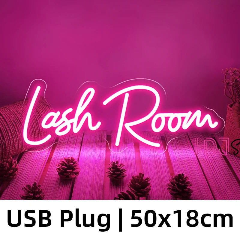 Nails Room Neon Lights Sign Beauty Room Decoration Makeup Neon Led Sign Lashes Room Hair Brows Tattoo Open Outdoor Neon Lamp