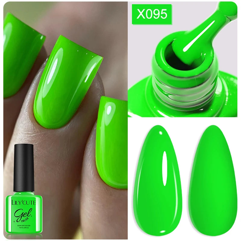 LILYCUTE Nude Crystal Rubber Base Gel Nail Polish Natural Color Semi Permanent UV Gel Soak Off Self Leveling Nail Gel Varnishes
