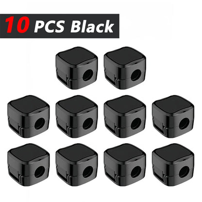 Non-magnetic Strong Cable Clips Adjustable Cord Holder | Adhesive Under Desk Mgmt Organizer for Home Office Car Wall Desktop