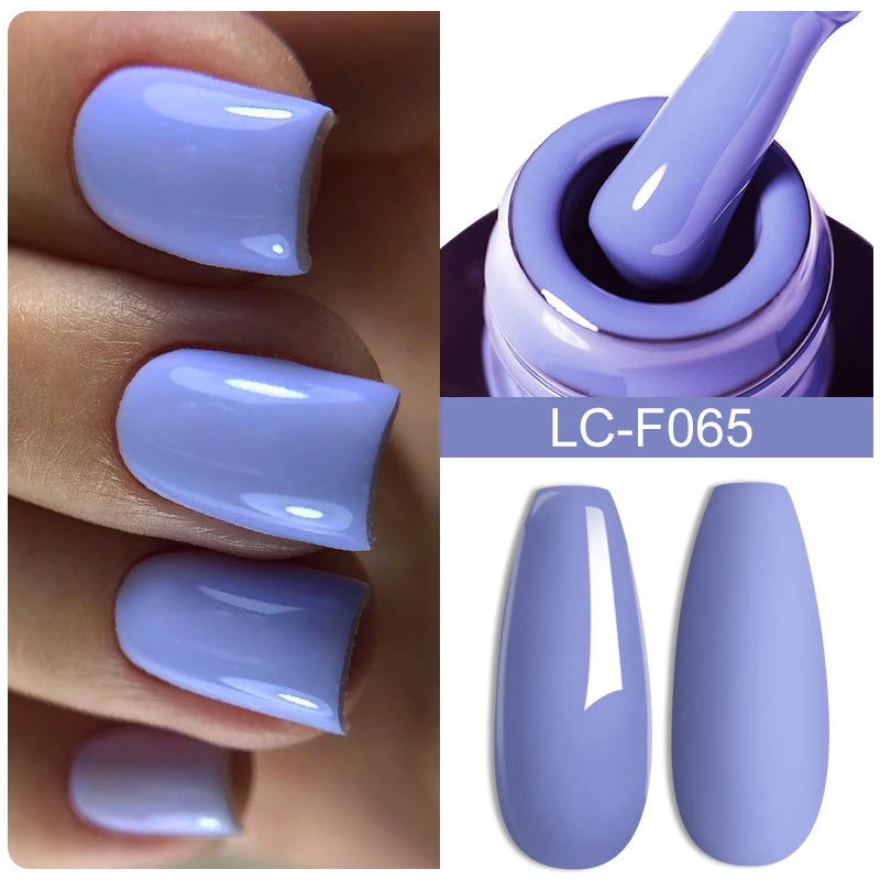 LILYCUTE 7ml White Color Gel Nail Polish Semi Permanent UV Gel Polish Gorgeous Full Coverage Soak Off UV LED Nail Gel Varnishes