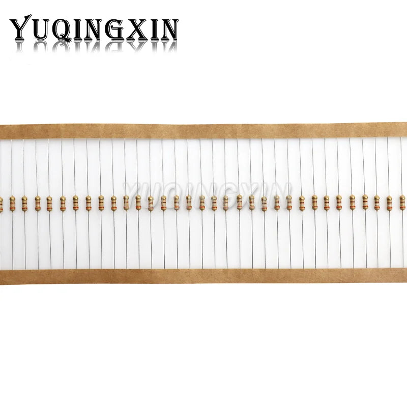 100PCS 1/4W Carbon Film Resistor 5% 0.25W 0R-22M 0 10 100 120 150 220 270 330 470 1K 2.2K 4.7K 10K 100K 470K 1M 10M 20M ohms